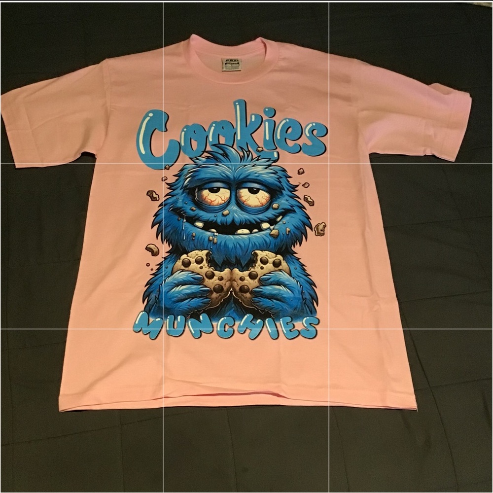 Pink and Blue Cartoon Monster Short Sleeve Tee. New without tags.